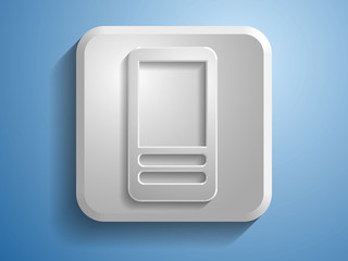 3d Vector illustration of cellphone icon