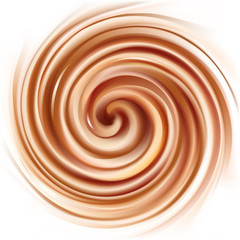 Vector background of swirling creamy texture