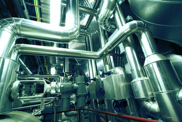 Industrial zone, Steel pipelines and equipment