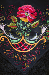 Detail of a Sardinian traditional dress