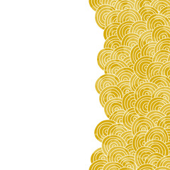 Yellow hand drawn vector background