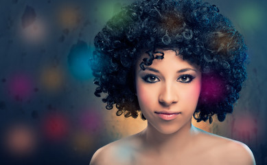 Girl with Afro 