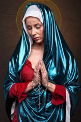 Virgin Mary Crying Blood  © beornbjorn