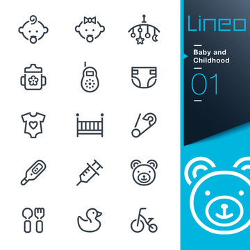 Lineo - Baby and Childhood outline icons