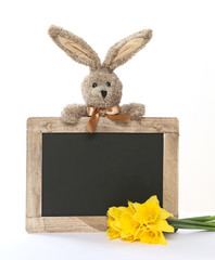 Tafel mit Osterhase