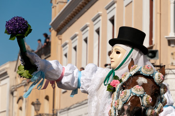 Sartiglia of Oristano, traditional carnival of Sardinia, Italy