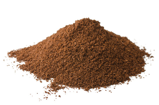 Pile of fresh ground coffee powder