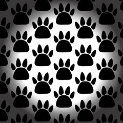 Fototapeta premium Cat footprints Background