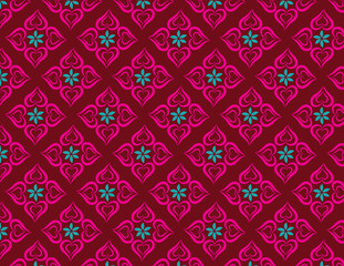 flowers heart patterns