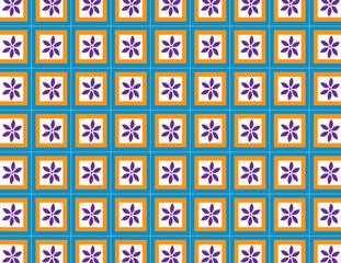 flowers blue background