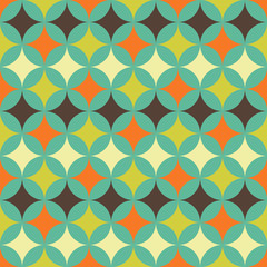 abstract retro geometric pattern