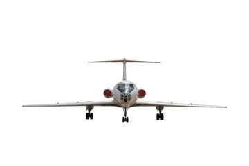 white jet passenger aircraft