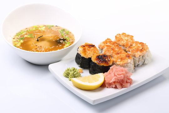 Asian sushi lunch