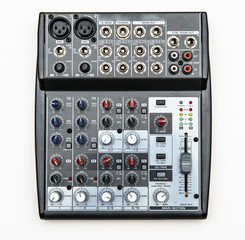 Fototapeta na wymiar Sound mixer for home use