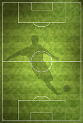 Fotballer Shadow  on the Stadium © Sondem