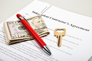 Contactor’s agreement with key and Dollar notes