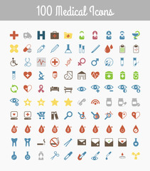 Fototapeta na wymiar Set of medical icons