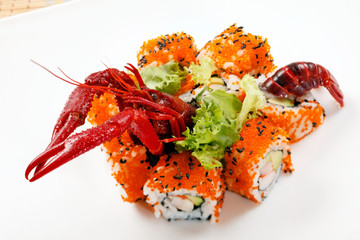 sushi with see cancer