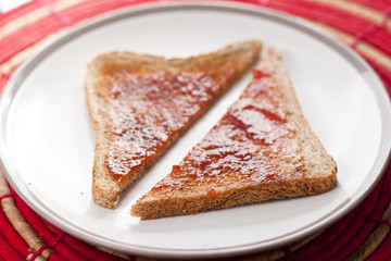 Toast and jam