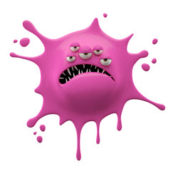 3d funny splash stain