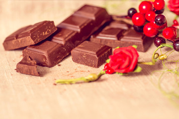 Closeup chocolate