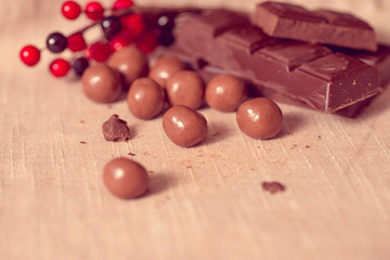 Closeup chocolate