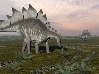 Hungry stegosaurus - 3D render