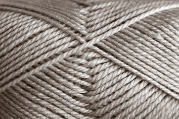 Wool knitting yarn
