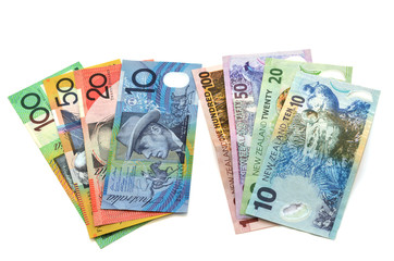 Australian and New Zealand Dollar bank notes