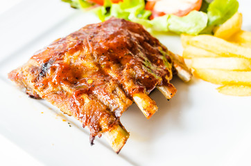 Grilled Ribs meat steak