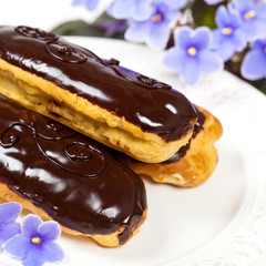 Chocolate eclairs