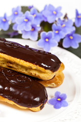 Chocolate eclairs