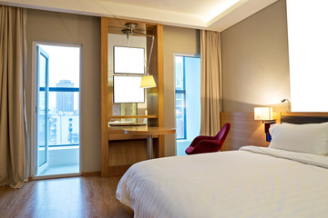 interior of modern hotel