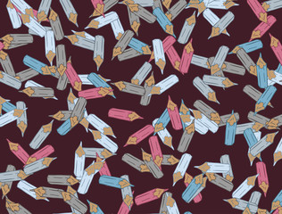 Obraz premium background with pencils