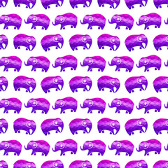 Fototapeta premium seamless pattern with elephants