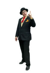 Obraz premium Man in a black suit