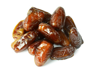 Dates isolated on white background