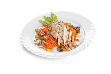 salad of grilled vegetables