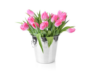 Naklejka na ściany i meble pink tulips