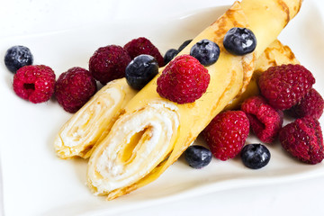 Sweet cottage cheese pancakes