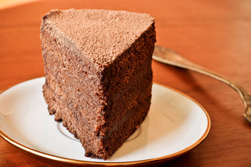 Delicate chocolate cake
