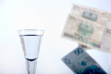 Vodka and falling money