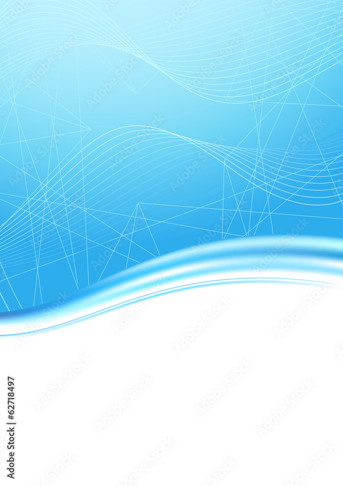 Canvas Prints blue unusual wave folder banner