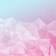 Obraz premium Transparent crystal structure bright background