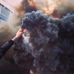 black smoke