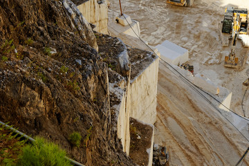 Thassos white marble quarry