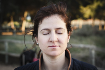 young woman smiling outdoor