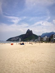 Fototapeta na wymiar Leblon beach, Rio de Janeiro. Vertical