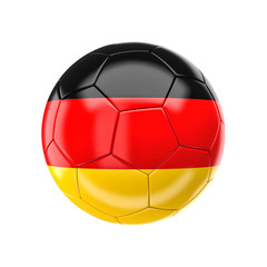 germany soccer ball isolated white background. football sport