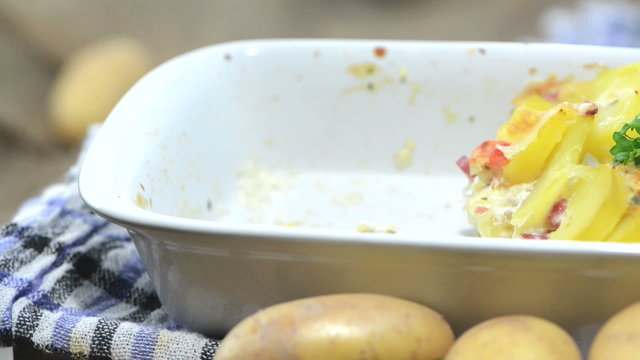 Homemade Potato Gratin (loopable)